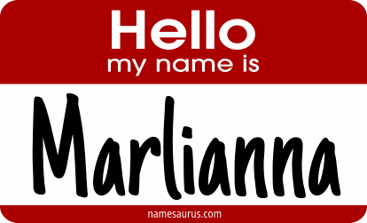 Hello my name is Marlianna png download