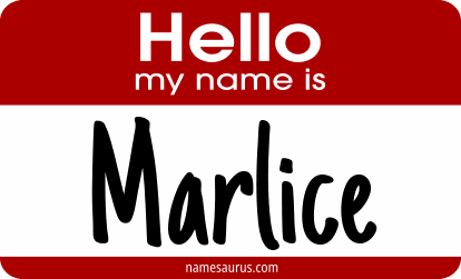 Hello my name is Marlice png download