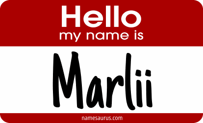 Hello my name is Marlii png download