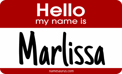 Hello my name is Marlissa png download