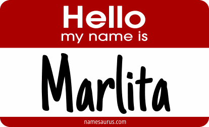 Hello my name is Marlita png download