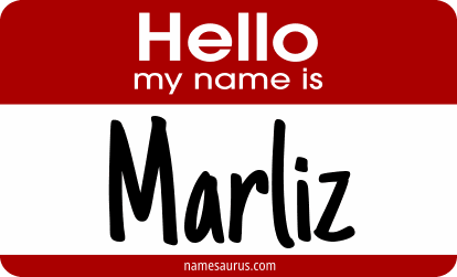 Hello my name is Marliz png download