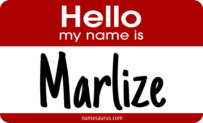 Hello my name is Marlize png download