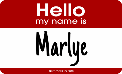 Hello my name is Marlye png download