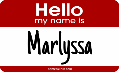 Hello my name is Marlyssa png download