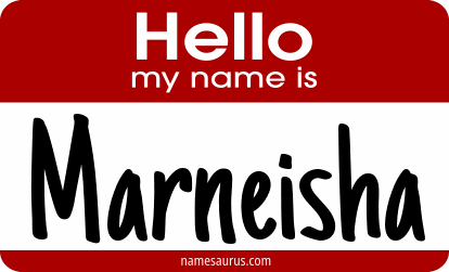 Hello my name is Marneisha png download