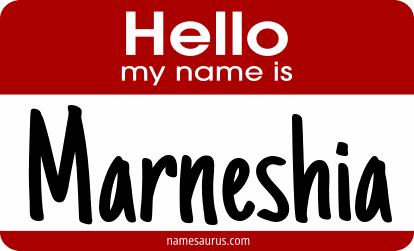 Hello my name is Marneshia png download