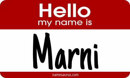 Hello my name is Marni png download
