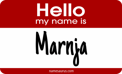 Hello my name is Marnja png download