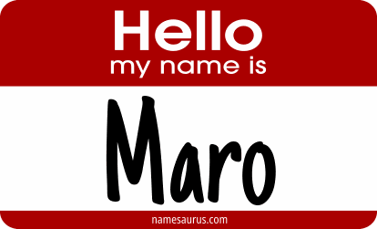 Hello my name is Maro png download