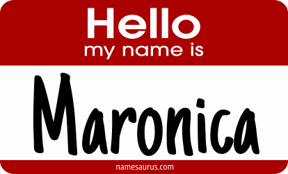 Hello my name is Maronica png download