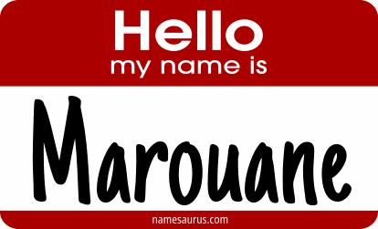 Hello my name is Marouane png download