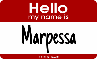 Hello my name is Marpessa png download