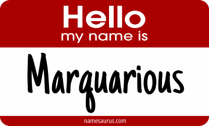 Hello my name is Marquarious png download
