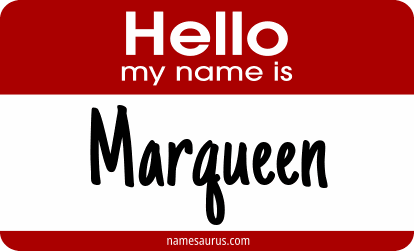 Hello my name is Marqueen png download