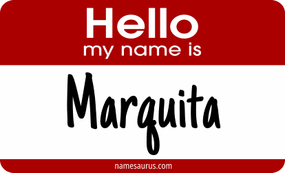 Hello my name is Marquita png download