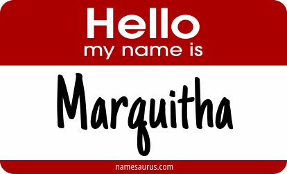 Hello my name is Marquitha png download