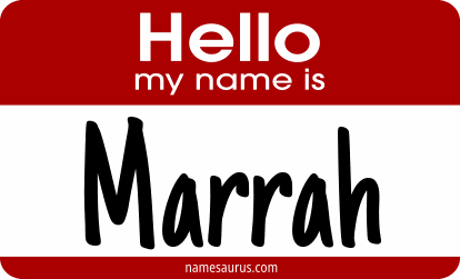 Hello my name is Marrah png download