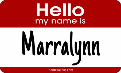Hello my name is Marralynn png download