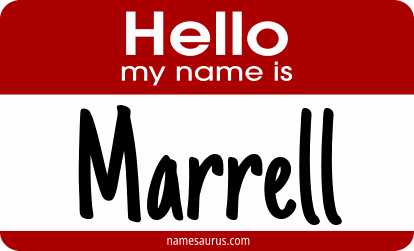 Hello my name is Marrell png download