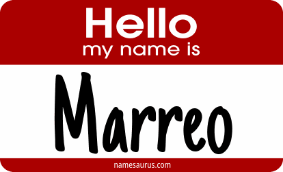 Hello my name is Marreo png download
