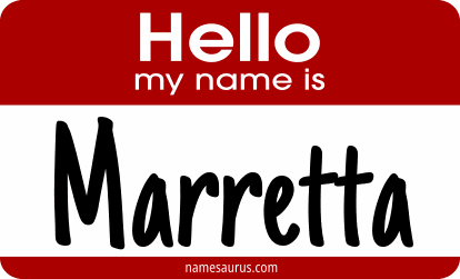 Hello my name is Marretta png download