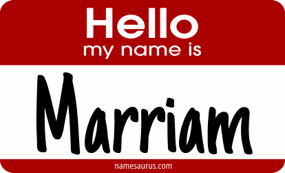 Hello my name is Marriam png download