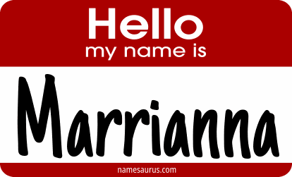 Hello my name is Marrianna png download