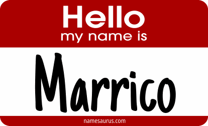 Hello my name is Marrico png download