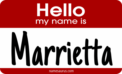 Hello my name is Marrietta png download