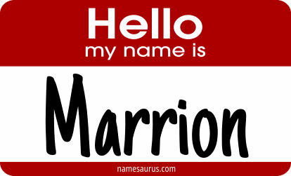Hello my name is Marrion png download