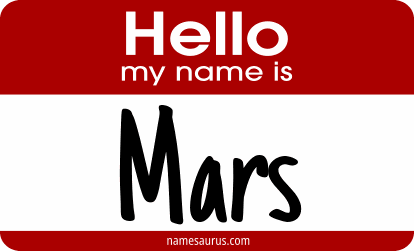 Hello my name is Mars png download