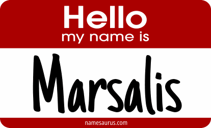 Hello my name is Marsalis png download