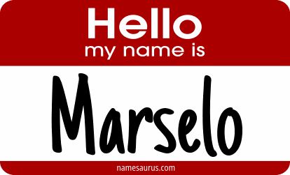 Hello my name is Marselo png download