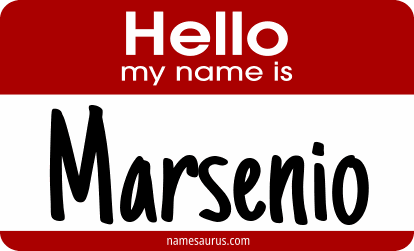 Hello my name is Marsenio png download