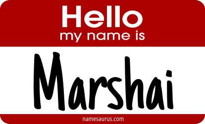 Hello my name is Marshai png download