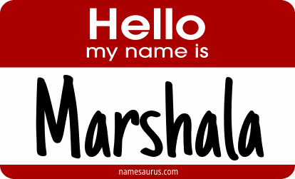 Hello my name is Marshala png download