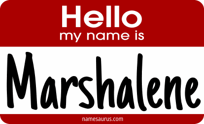 Hello my name is Marshalene png download