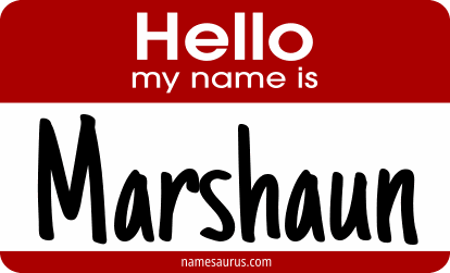 Hello my name is Marshaun png download
