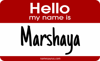 Hello my name is Marshaya png download