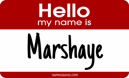 Hello my name is Marshaye png download