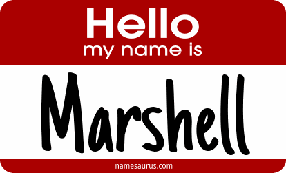 Hello my name is Marshell png download