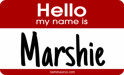 Hello my name is Marshie png download