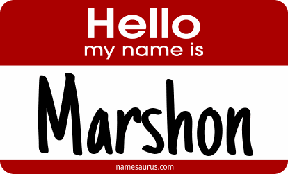 Hello my name is Marshon png download