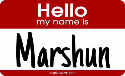 Hello my name is Marshun png download