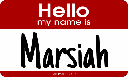 Hello my name is Marsiah png download