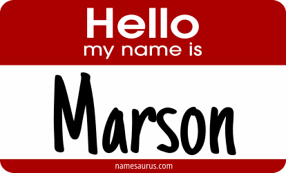 Hello my name is Marson png download