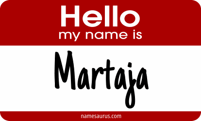Hello my name is Martaja png download