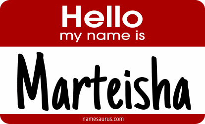Hello my name is Marteisha png download