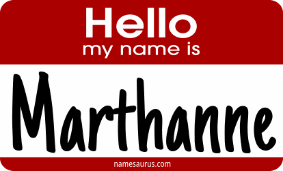 Hello my name is Marthanne png download